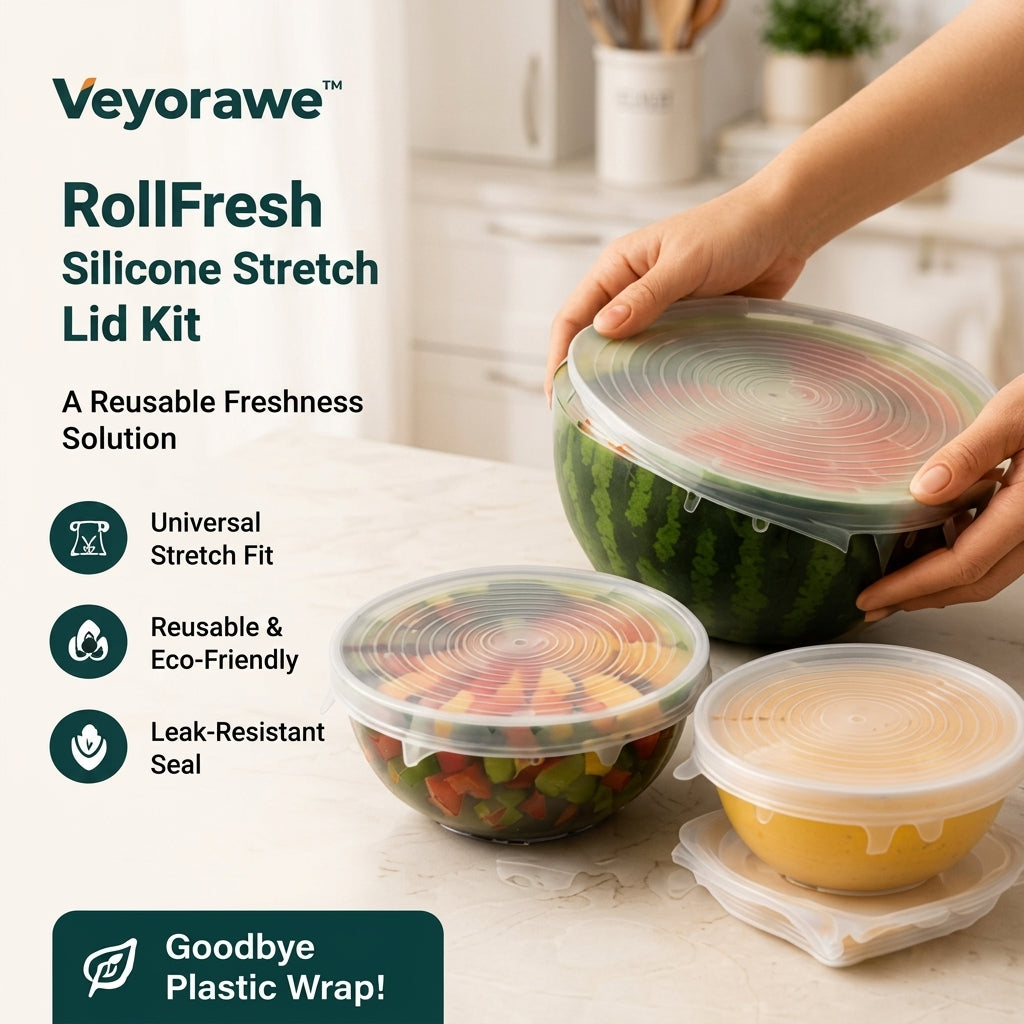 Veyorawe™ RollFresh Silicone Stretch Lid Kit
