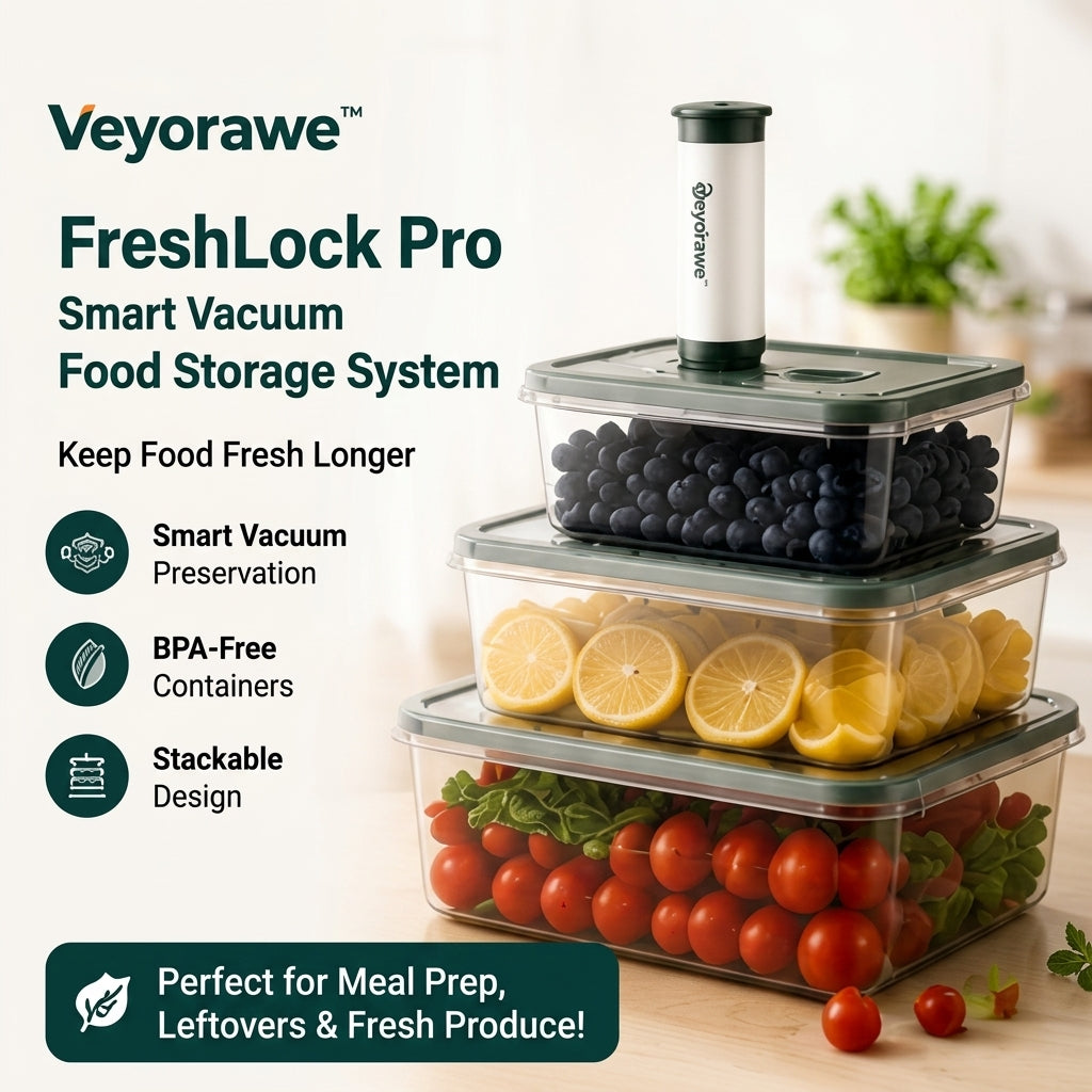 Veyorawe™ FreshLock Pro Smart Vacuum Food Storage System