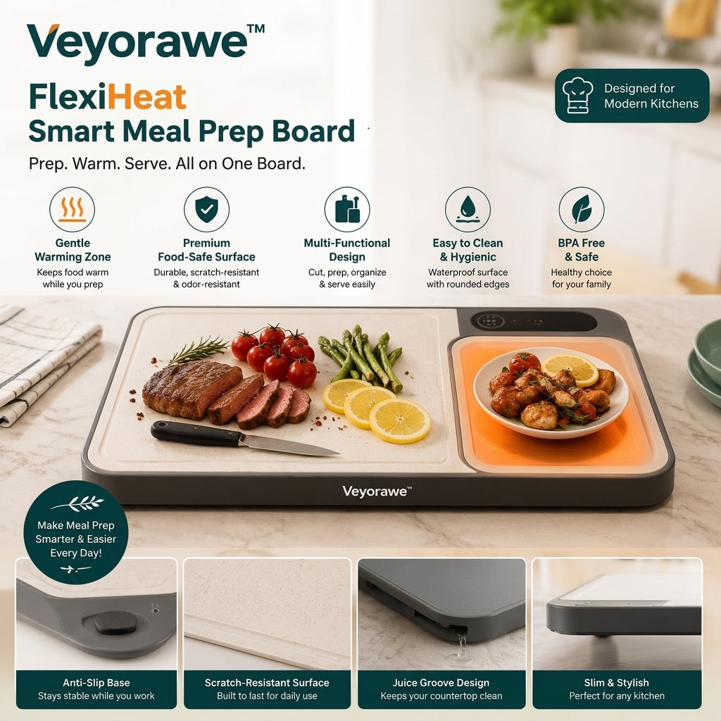 Veyorawe™ FlexiHeat Smart Meal Prep Board
