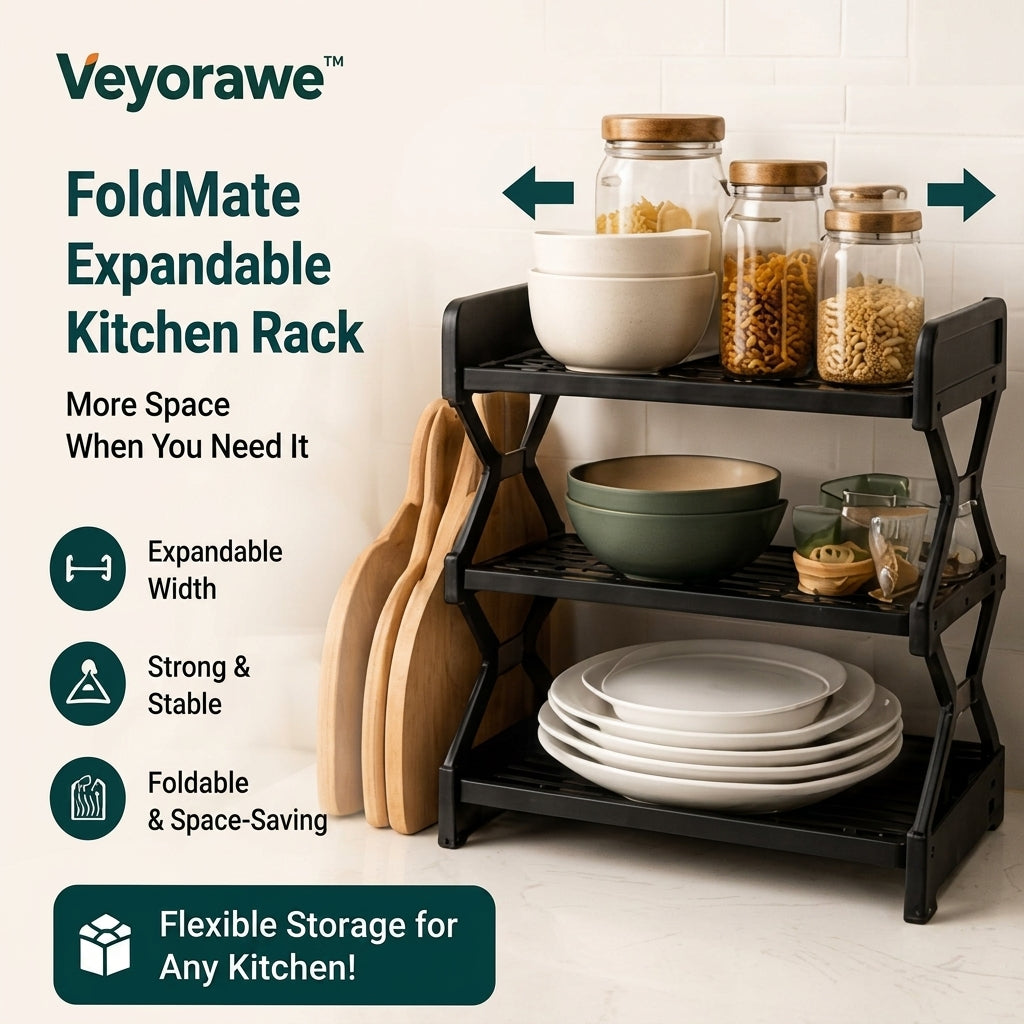 Veyorawe™ FoldMate Expandable Kitchen Rack